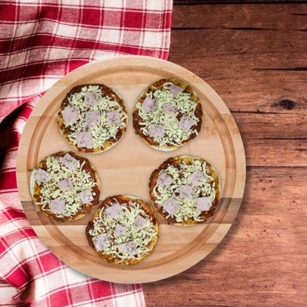 Margherita with Ham Pizza - 12cm (5 Pack) - Image 2