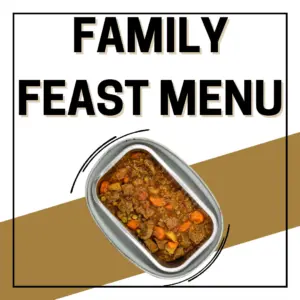 Family Feasts Menu