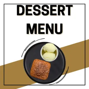 Dessert Menu