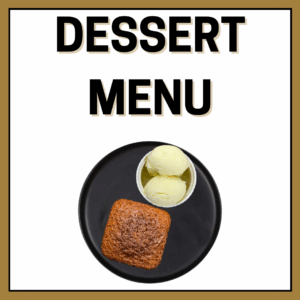 Dessert Menu